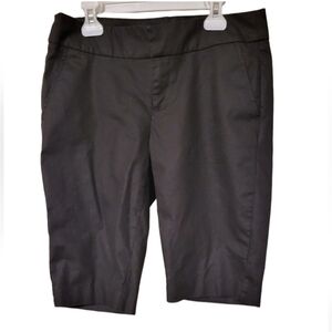 Trulli Black Bermuda Shorts 95% Cotton 5% Spandex Size 4